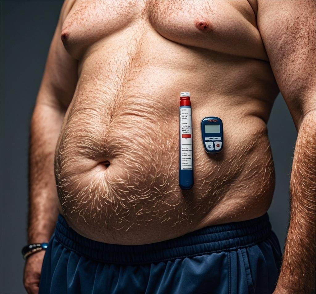 Obesity due to type 2 diabetes